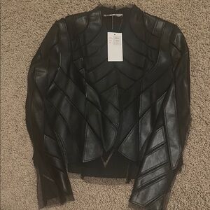 Black Leather Women's Jacket
